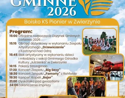 Dożynki Gminne w Zwierzynie już jutro! Sprawdź program atrakcji