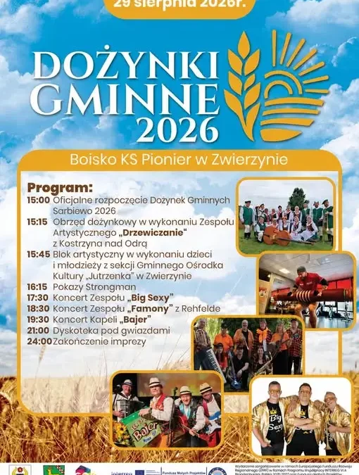 Dożynki Gminne w Zwierzynie już jutro! Sprawdź program atrakcji
