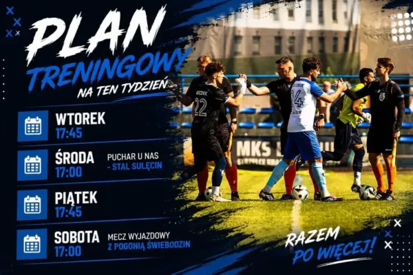 Plan treningowy i mecze – intensywny tydzień dla Łucznika Strzelce Krajeńskie