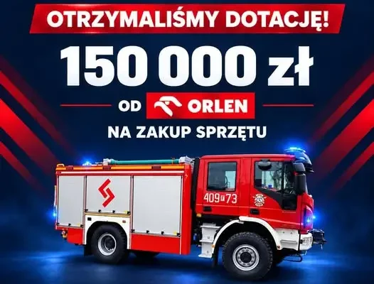 OSP Trzebicz z dotacją 150 tys. zł od ORLENU na zakup sprzętu