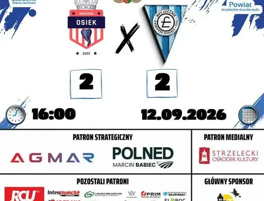 Remis rezerw Łucznika w Osieku – dwa gole i cenny punkt na wyjeździe