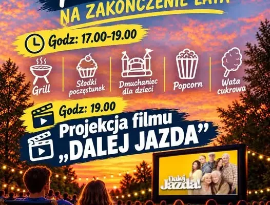 Kino pod chmurką na zakończenie lata w Zwierzynie