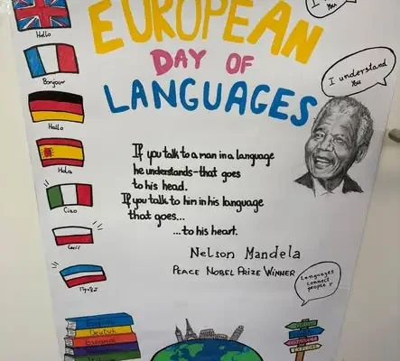Europejski Dzień Języków w szkole w Zwierzynie – plebiscyt na plakat z cytatem Mandeli