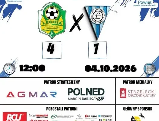MKS Łucznik Polned Strzelce Krajeńskie przegrywa z Lechią II Zielona Góra w 10. kolejce Kezza 4 Ligi