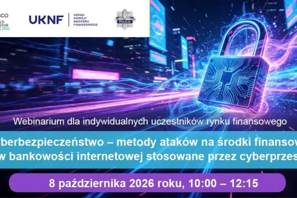 KNF ostrzega: webinarium o cyberatakach na finanse już 8 października