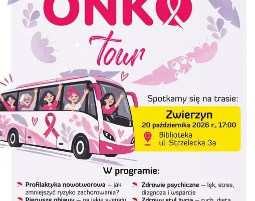 Lubuski Onkotour zawita do Zwierzyna – spotkanie o profilaktyce nowotworowej