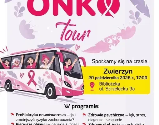 Lubuski Onkotour w Zwierzynie – bezpłatne spotkanie o profilaktyce nowotworowej