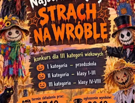 Halloweenowy konkurs „Najstraszniejszy strach na wróble” w gminie Strzelce Krajeńskie