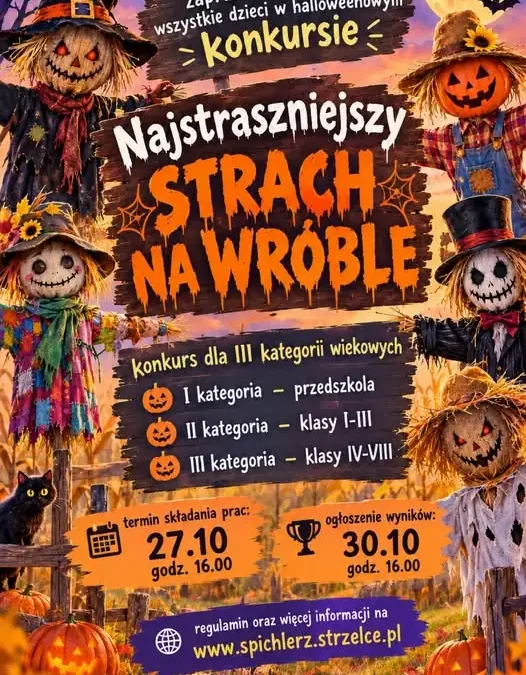 Halloweenowy konkurs „Najstraszniejszy strach na wróble” w gminie Strzelce Krajeńskie
