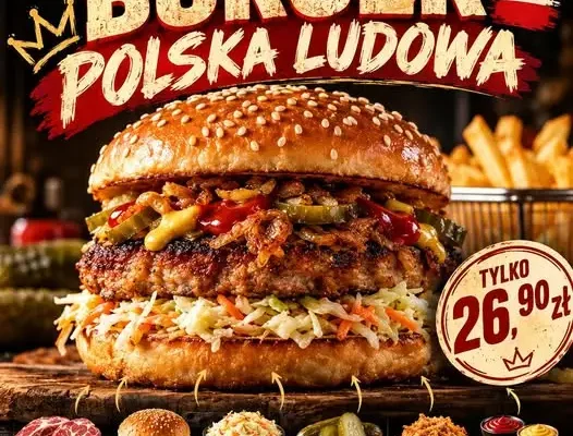 Burger Polska Ludowa wraca do Drezdenka – nowość w lokalu U Prezesa