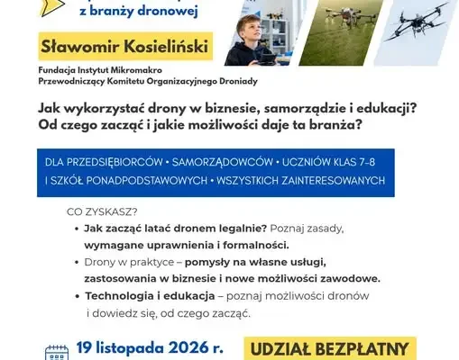 Drony w biznesie i edukacji – bezpłatne spotkanie w Strzelcach Krajeńskich